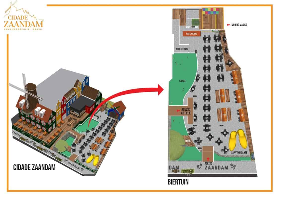 Mapa Cidade Zaandam - Biertuin