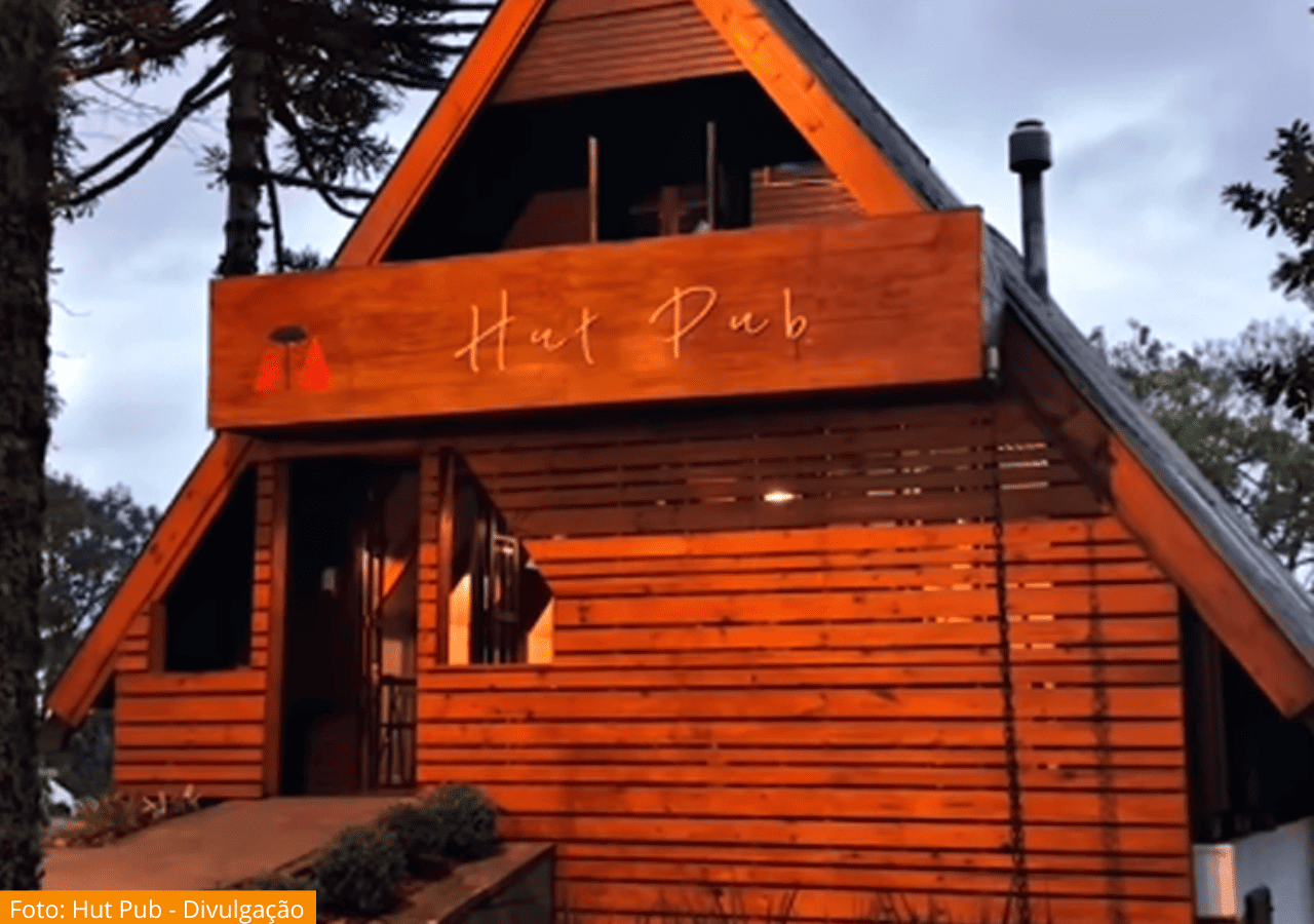 Hut Pub: Sabores e aconchego em uma cabana no Jardim da Serra Gaúcha