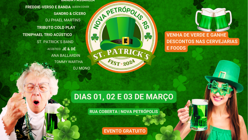 St. Patrick’s Fest – A festividade que estreia em Nova Petrópolis